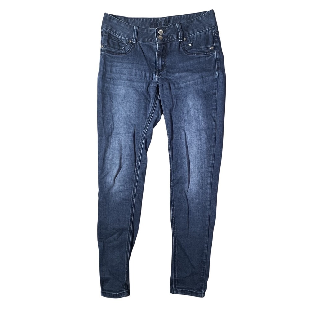Rue21 Women's Blue‎ Mid Rise Freedom Flex Jegging Jeans Size 3/4S